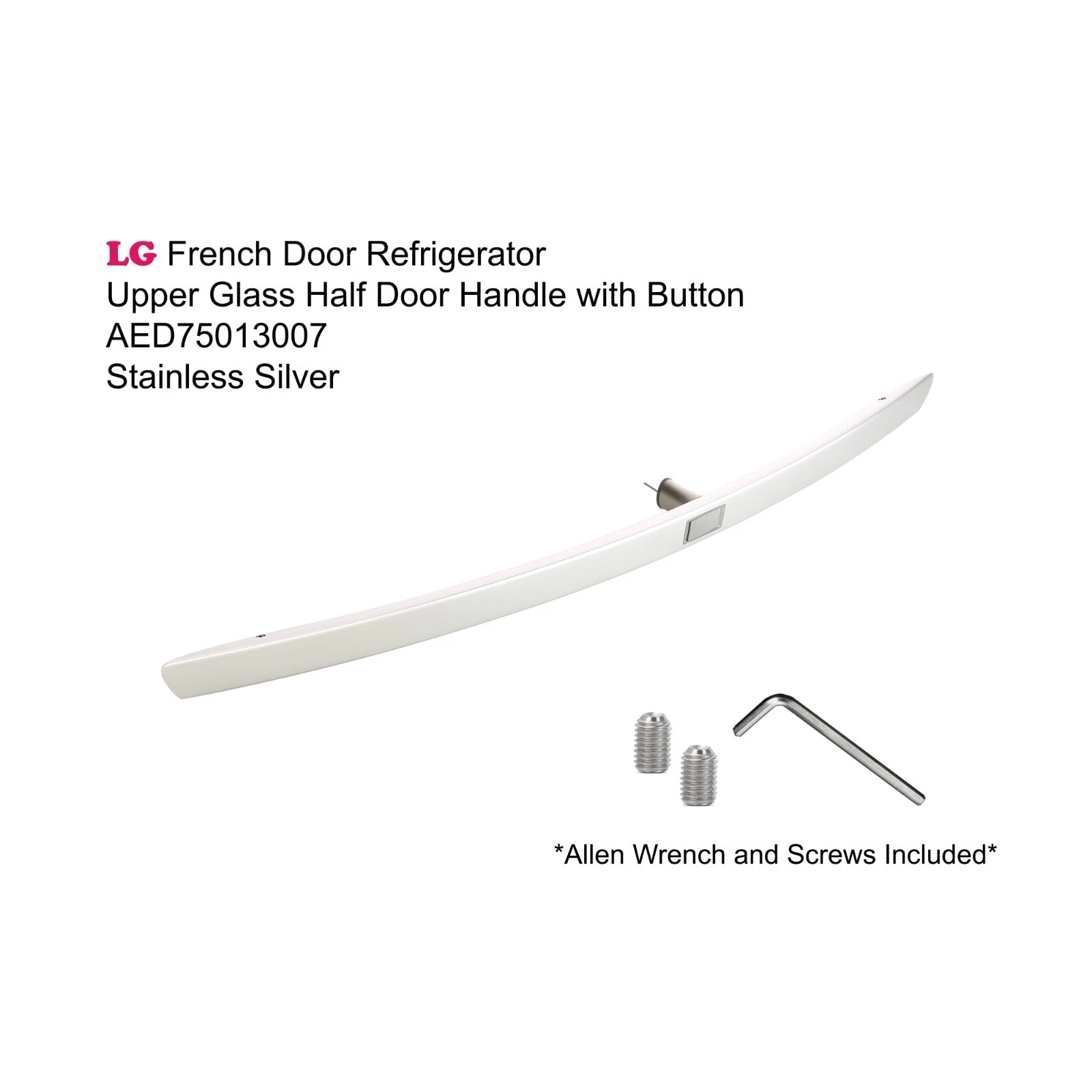 OEM Part For LG AED75013007 Refrigerator Glass Door Handle With Lock Button
Opens in a new window or