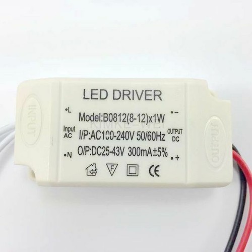 Transformator LED Driver Netzteil Trafo mit Anschlusskabel 8-12W 300mA Neu - Bild 2 von 5