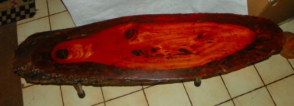 Mesa/banco de centro Solid Cherry Live Edge (CT-130) - Imagem 2 de 4