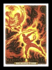 4-12-11 PWE . 2024 1992 marvel masterpieces platinum #31 human torch . CANVAS