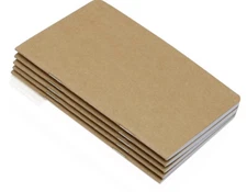 6-pack 3.5 x 5.5 in Lined Pocket Notebook Small Journal Memo | 64 pages | 70 GSM