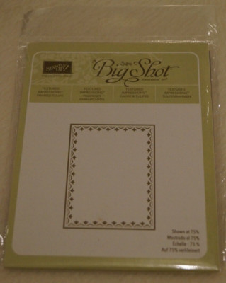 Stampin up Sizzix Big Shot Embossing PRÄGEFOLDER TULPENRAHMEN NEU