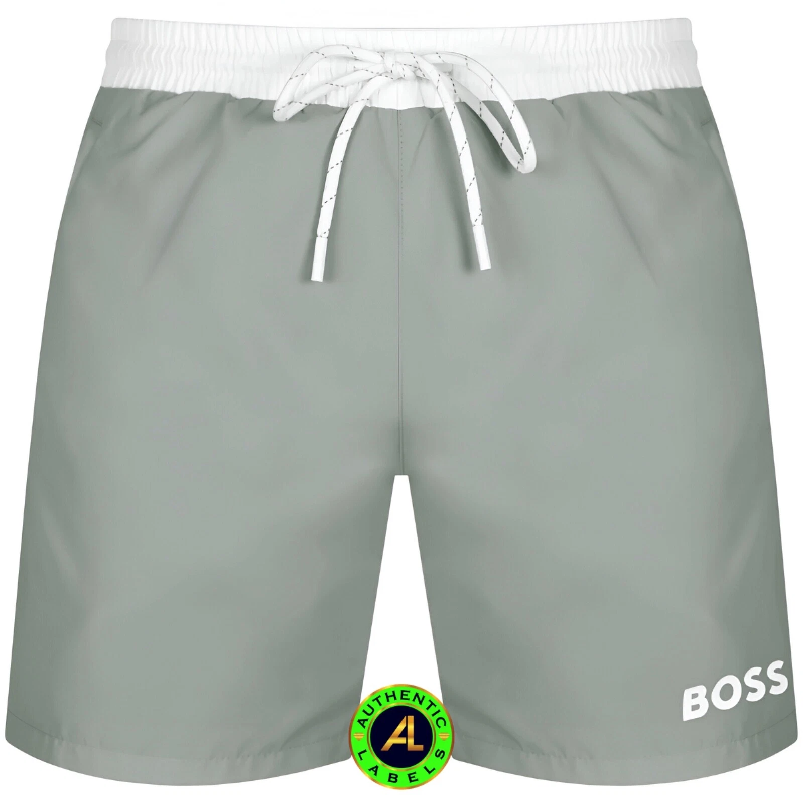 BOSS Men's Starfish Quick Dry Grey Swim Shorts M-XXL