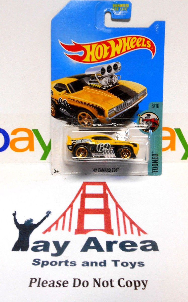 '69 CAMARO Z28® TOONED™ 希少 TH 輸入品 Tooned 1969 Chevy Camaro Z28 Treasure Hunt TH HW Hot Wheels