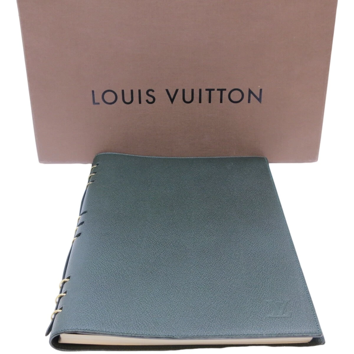 Authentic LOUIS VUITTON D Dallas Taiga Note Book Cover Desk Diary