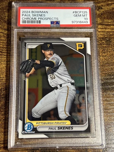 PAUL SKENES 2024 Bowman Chrome PSA 10 #BCP-125 Pirates Rookie Of The Year RC