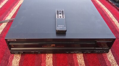 Sony CDP-C500 Compact Disc Player 5 Disc CD Changer w/Remote FOR PARTS