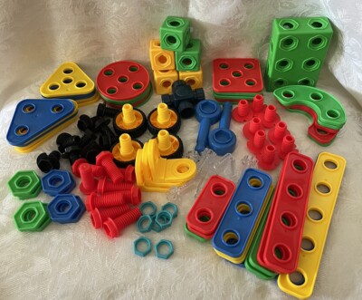 PicassoTiles STEM Learning Toys 100+  Pieces Building Blocks Construction Kit