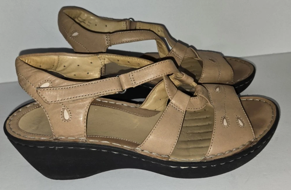 Sandali donna Clarks Artisan marroni destrutturati taglia 11M