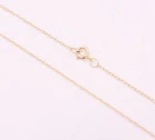 0.6mm Open Dainty Twisted Rope Chain Necklace Real Solid 10K Yellow Gold 16" 18"