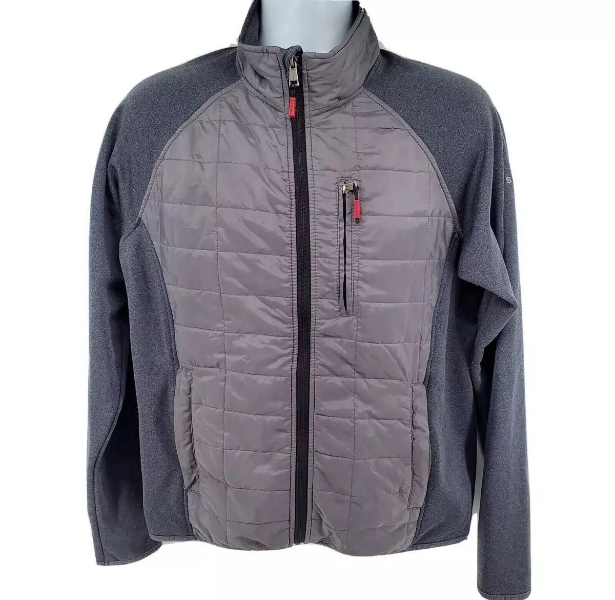 Orvis Quilted Lightweight Jacket Mens Size M Gray