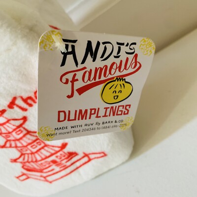 BARK Andi's Famous Dumplings Plush Dog Toy