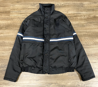 Vintage 80s Walls Blizzard-Pruf Black Striped Puffer Work Vintage 80s Walls Blizzard-Pruf Black Striped Puffer Work