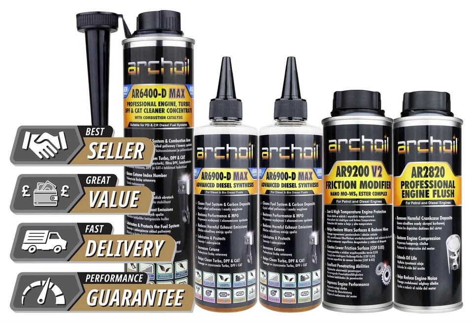 Archoil Professional Diesel Service Pack v3 - Diesel & Oil Additive Pack - Image 1 of 4