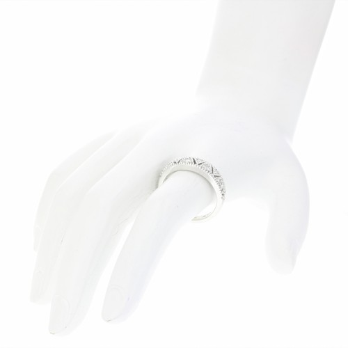 0.18 CT Round Cut Brilliant Diamond Wedding Band 14K White Gold Size 7 - 第 7/9 張圖片