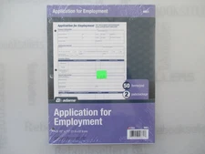 Adams(R) Application For Employment, 8 1/2in. x 11in., Pad Of 50 Applications,..