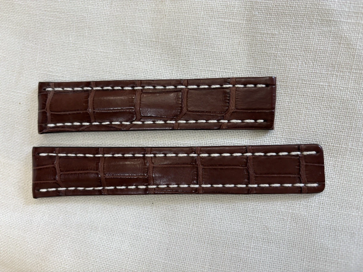 Breitling Leather 22 mm Band Width Wristwatch Bands for sale | eBay