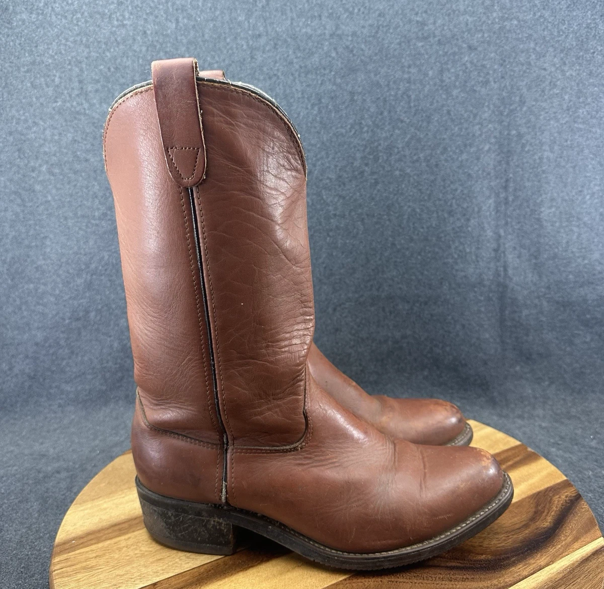 Mens Brown Leather Western combat Boots DuPont neoprene 8.5 Amazon.com | MacePhenoMelon Cowboy Boots For Men Square Toe  main image 3
