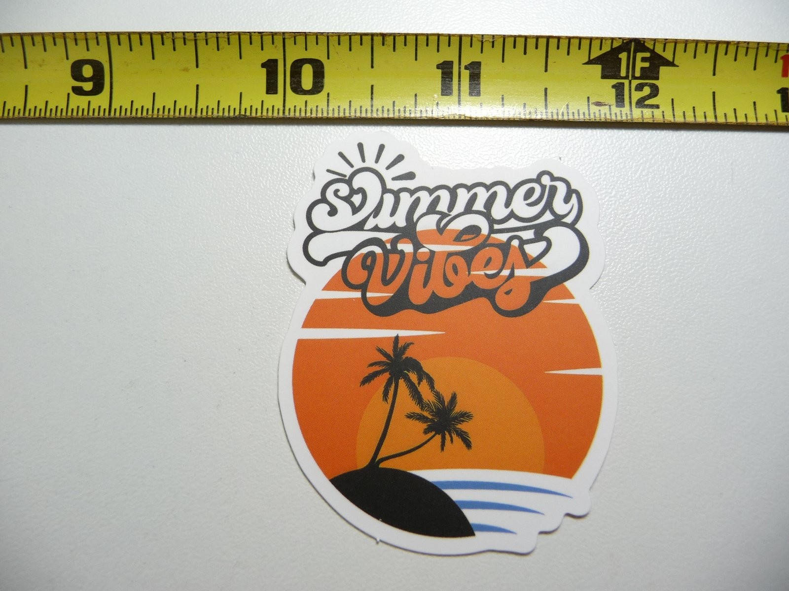 Sunset Island Trees Summer Vacation Decal Sticker
