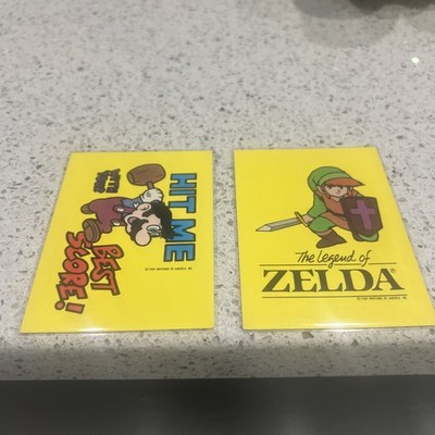 Legend of Zelda Link 1989 Topps Nintendo Video Game Secret Tips Sticker #5 & 13
