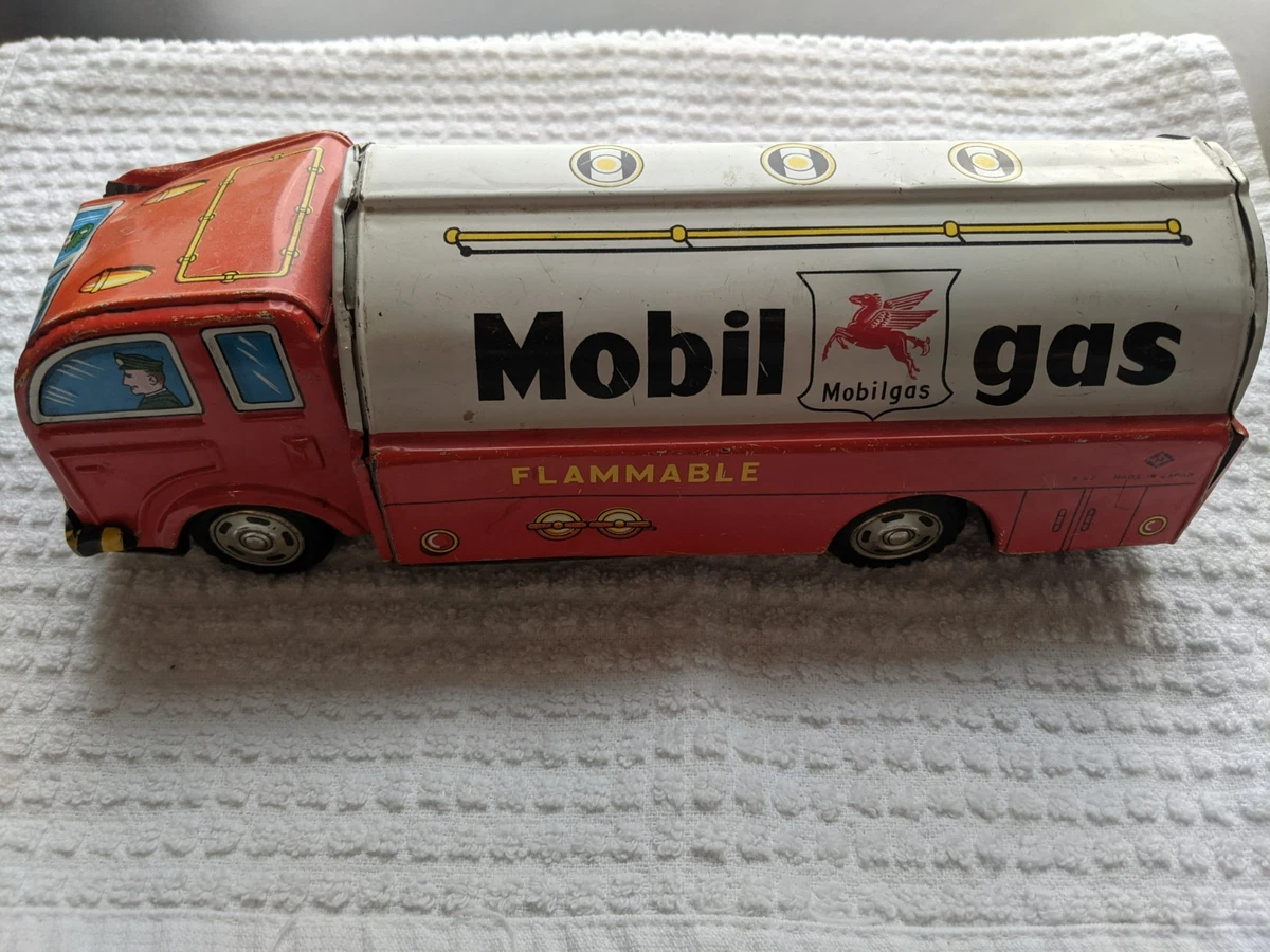 Mobil Gas Toy Truck In Vintage & Antique Tin Toy Vehicles for sale
