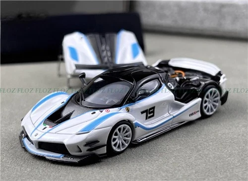 Little Toys Ferrari FXX-K EVO Supercar LTD 399PCS White Blue Line #79 1:64 Model