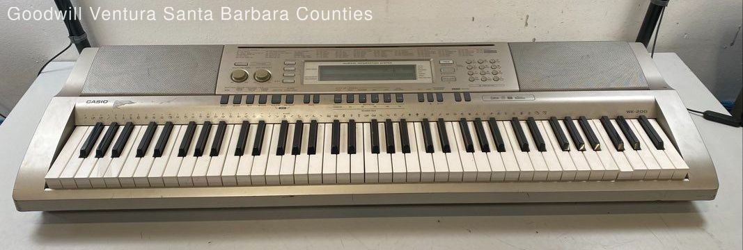CASIO 電子キーボード 76鍵 WK-200 midi対応 Casio WK-200 76-Key Electronic Keyboard - Read | eBay