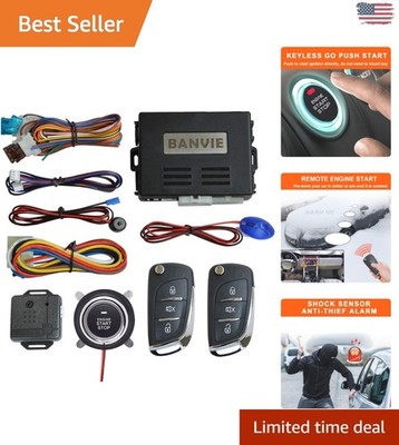 Smart Keyless Entry Alarm with Remote Engine Start & Push Start Ignition Button
