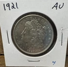 1921 P Morgan Silver Dollar - 90% US Coin Free Shipping AU