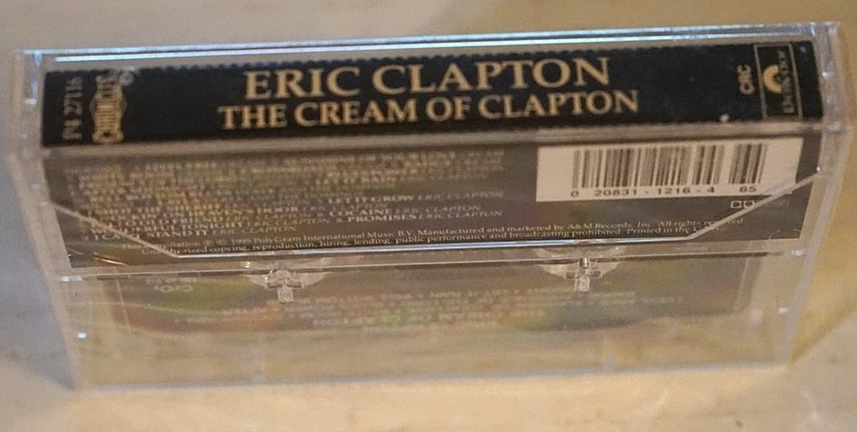 Eric Clapton The Cream Of Clapton New Sealed Cassette Tape 1996 Out Of Print - Image 3 of 3