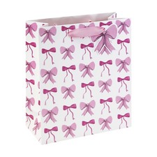 Eurowrap Geschenkschleife gro&szlig; Geschenkt&uuml;te 1 St&uuml;ck (1er Pack), wei&szlig;/rosa