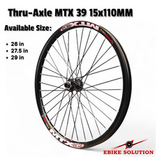 Cerchio doppio strato MTX39 asse passante ruota anteriore 110x15MM MTB Ebike 26" 27,5" 29"