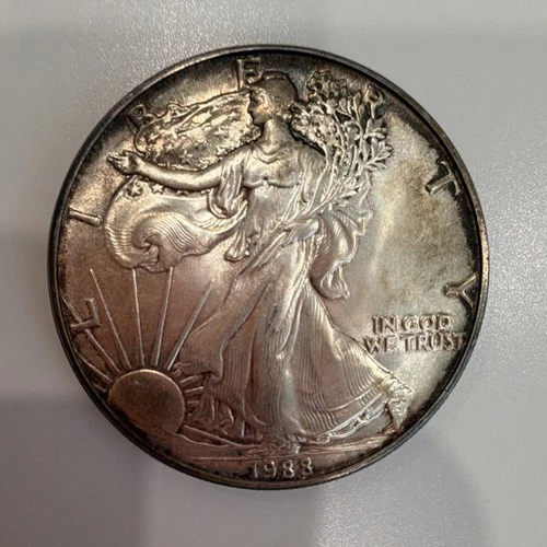 U.S. Mint American Eagle 1988 1 oz Silver Bullion Coin .999 Fine Uncertified