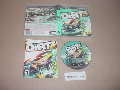 DIRT 3 racing game complete w/ manual for Sony Playstation 3 PS3