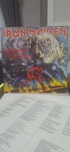 Iron Maiden the Number of the Beast 1982 Vinyl LP EMI First Pressing EMC 3400
