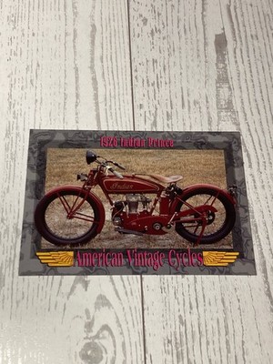 American Vintage Cycles 1926 Indian Prince Trading Card Motorcycle CHAMPS