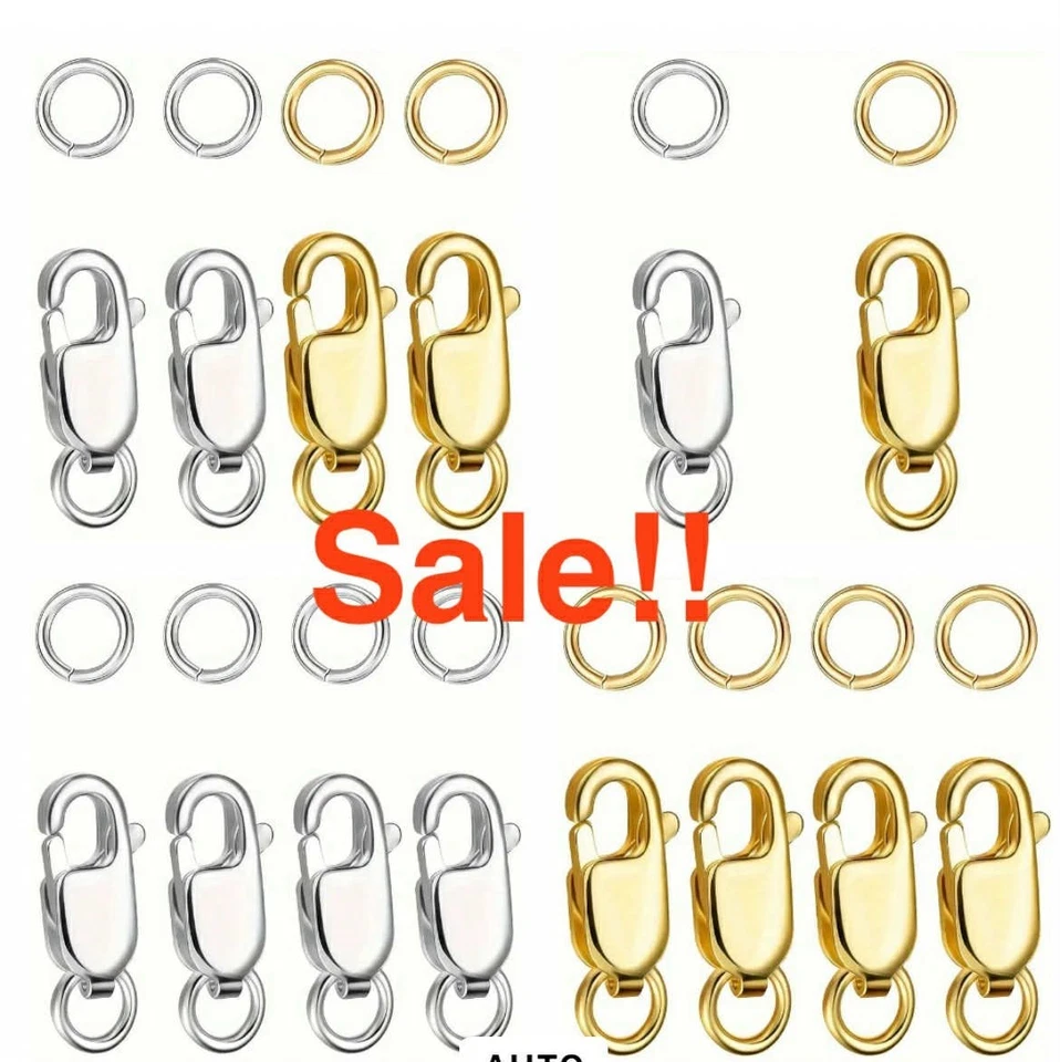 5 PCS Steel Lobster Clasp for Pendant Necklace for Making Jewellery Findings - Image 2 of 4