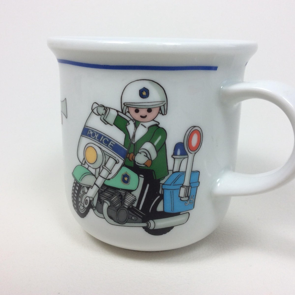ARZBERG Playmobil Polizei Motorrad Kaffeebecher Becher