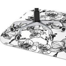 Bodenschutz Bodenschutzmatte Stuhlunterlage 120x90 Orchideen