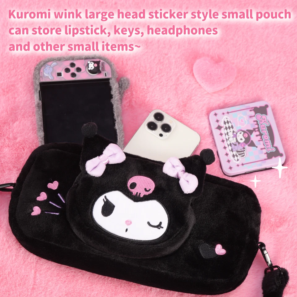 Plush Carry Case for Nintendo Switch & OLED Storage Bag with Shoulder Strap KLM - Image 4 of 4