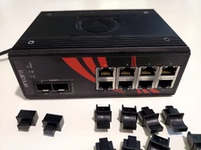 Antaira Industrial 10-port PoE+ Gigabit Ethernet Switch