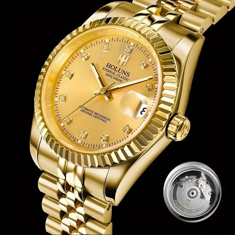 HOLUNS Watch Waterproof BLACK & GOLD | eBay