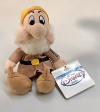 The Disney Store Snow White MINI BEAN BAG SNEEZY Dwarf Plush Toy w/ Tag