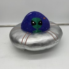Over The Moon UFO Alien Animated Plush Toy Spaceship Lights Up Spins Sounds