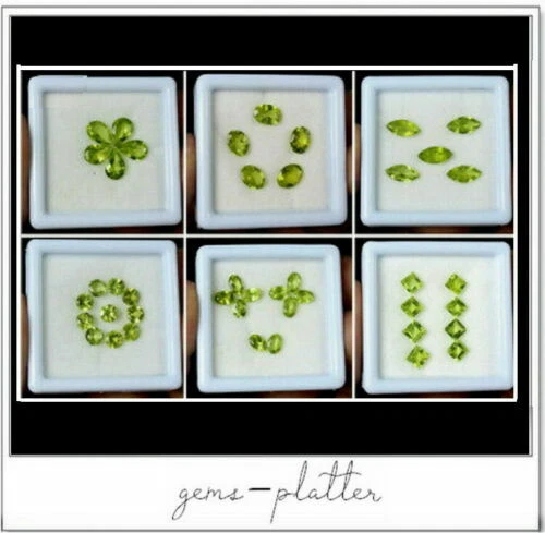 Transparente Oval Peridot Lose Edelsteine