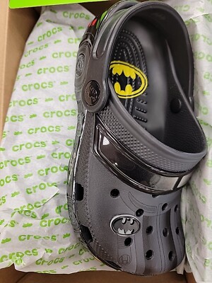 Crocs x Batman Mobile Classic Clog (Black) Pre-School Size 1  210229-001 NEW