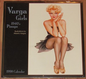 Details About 1998 Varga Girls Calendar 1940s Pinups Illustrations By Alberto Vargas Sealed - 