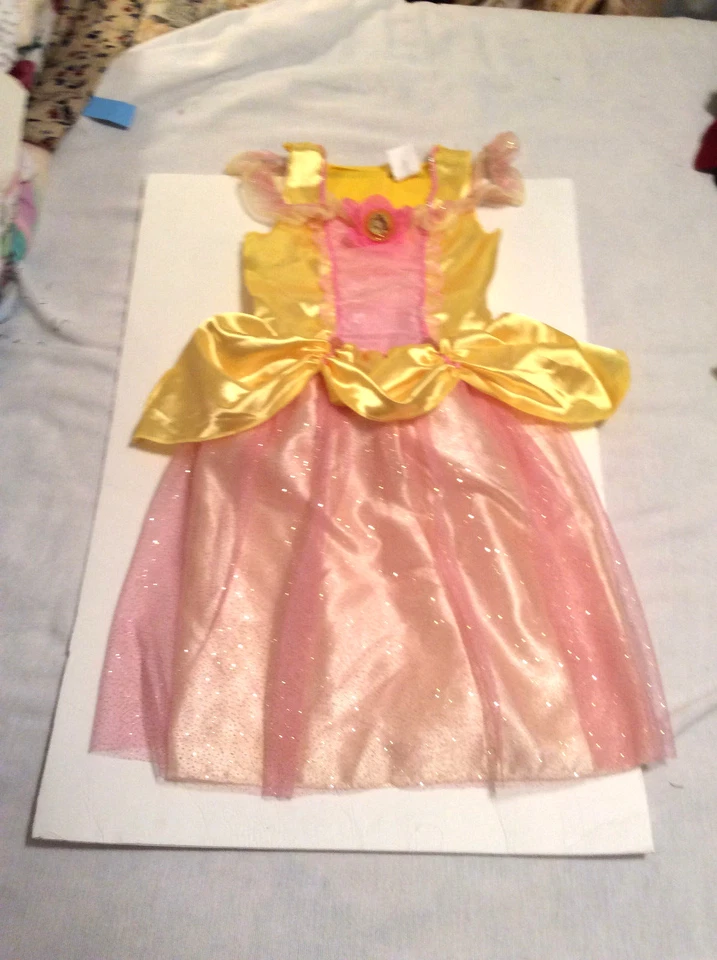 Disney La Bella y la Bestia Disfraz BELLE Amarillo Niña 4-6X Foto 4 de 4