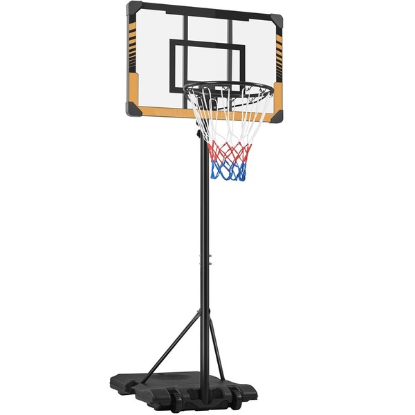 HöHeverstellbarer Basketballkorb BasketballstäNder Mit Rollen Basketballanlage-image