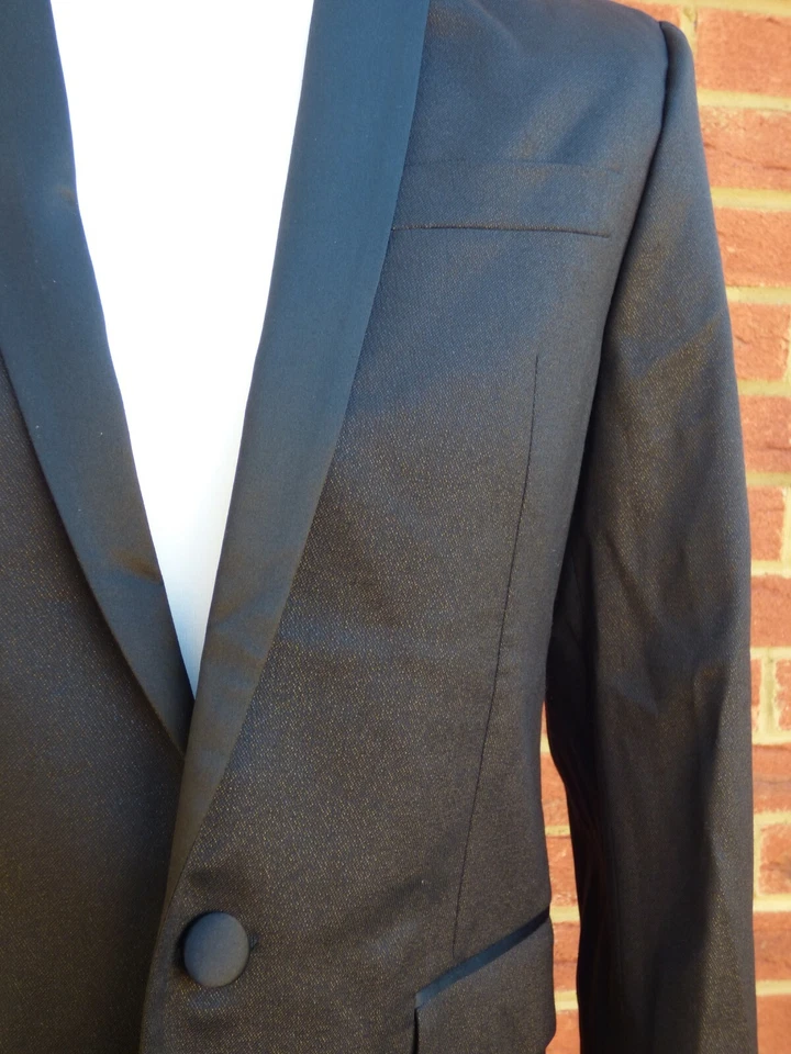 BNWT Mens Dsquared2 Black Woven Fabric Tokyo Jacket Blazer Suit UK 40 M £1095 - Image 2 of 4